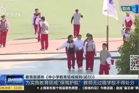 教育部颁布《中小学教育惩戒规则（试行）》：为实施教育惩戒“保驾护航”  教师无过错学校不得处分视频封面