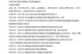 王斌任海南省人民政府副省长图片