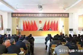 天宝镇召开2020年村党组织书记述职述廉大会图片