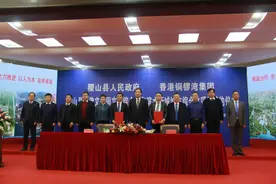 我县与香港铜锣湾集团举行项目签约仪式图片