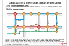 注意！1月9日起，成都绕城高速这一段路施工，夜间封闭请绕行图片