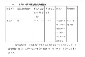 ST威龙控制权变更，原控股股东王珍海仅持公司总股本 6.5%图片