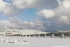 壮观！暴雪后的烟台海边冰凌如柱 宛如“冰河世纪”图片