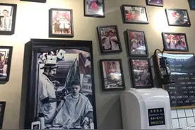 可理发烫发剃须修面，人均费用约百元，济宁男士理发店悄然兴起图片
