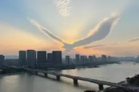 壮观！福建现大鹏展翅云彩 仿佛飞过落日视频封面