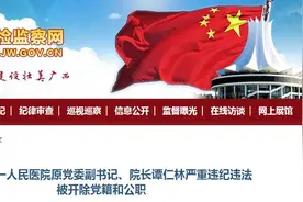 包养情人、非婚生子、涉嫌受贿，河池市第一人民医院原院长谭仁林被双开图片
