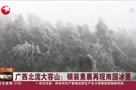广西北流大容山：银装素裹再现南国冰景视频封面