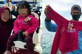 印尼空难心碎一幕：女孩登机前与妈妈合影 所穿外套从海中找到图片