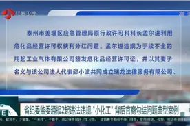 江苏通报泰州姜堰、宿迁2起“小化工”背后官商勾结问题典型案例视频封面