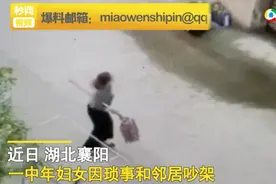 浑身是戏！大妈和邻居吵架，手拿拖把自带节奏感，网友：广场舞节奏？图片