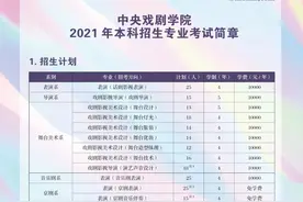 中戏发布2021年艺考简章 初试采取远程考试图片