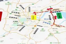 注意：1月16日8时起，杭州绕城北线（东往西）下沙枢纽至乔司东全封闭施工图片