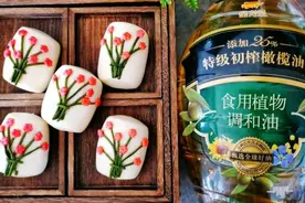 #新春美味菜肴#花开富贵之花儿馒头图片