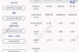 有研新材：预计2020年度净利润为1.60亿元~1.90亿元，同比增加51.02%~79.34%图片