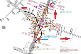 1月21日起，成都绕城高速公路白家互通立交F匝道桥管制通行图片