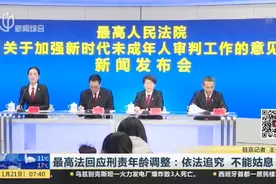 最高法回应刑责年龄调整：依法追究  不能姑息视频封面