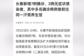长春：多名确诊病例曾前往同一汗蒸养生馆