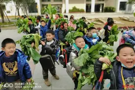 期末考试后给学生发大青菜！成都这所学校火了图片