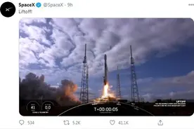 一箭143星！SpaceX火箭单次发射卫星数创纪录(图)图片