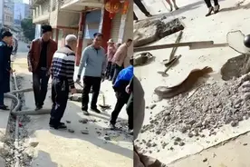 广东一居民楼异响频频，业主苦不堪言！结果从下水道挖上来一条鱼图片