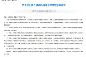 青岛市教育局紧急通知：停止校外培训机构线下教学图片