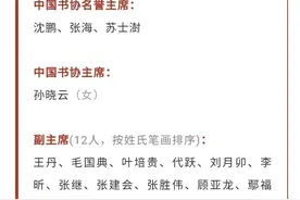 中书协第八届理事会、主席团名单出炉 四川省书协主席代跃当选副主席图片