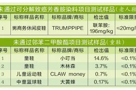 穗佛澳三地发布测评：某品牌男鞋致癌成分超标8.8倍图片