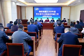 鲁煤物测队召开2020年度党支部书记抓基层党建工作述职评议会图片