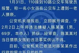 12岁女孩坐公交被69岁坏爷爷“摸腿、摸手”！处罚来了图片