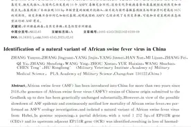 军科院：我国非洲猪瘟病毒已经出现自然变异株图片