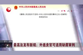 最高法发布新规：外逃贪官可适用缺席审判视频封面