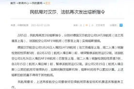 民航局对汉莎、法航再次发出熔断指令图片