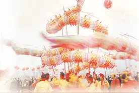 吊龙起舞送祝福图片