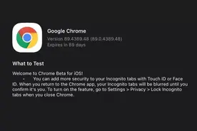 谷歌iOS版Chrome Beta现可用Face ID锁定隐身标签页图片