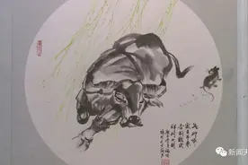 赞！乐山画家笔下的牛，有这么多表现手法图片