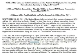 NBA全明星赛3月7日开打，沿用去年赛制再次致敬科比图片