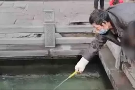 游客吸取济南趵突泉内硬币 景区回应：将劝阻投币行为并打捞上交财政部门图片