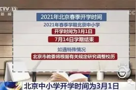 2021年春季学期北京中小学开学时间确定图片