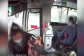 未到站要求下车，女乘客强抢司机方向盘视频封面
