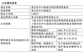 想当“iKun”不容易：张坤管理的易方达中小盘暂停申购！释放了什么信号？图片