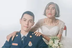 新华每日电讯：相差61岁的最美“婚纱照”刷屏，背后的故事催人泪下图片
