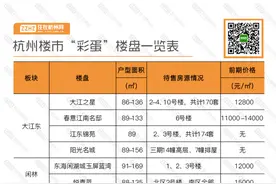 最低单价1.1万元/㎡起！杭州楼市还藏着这几个“现房彩蛋”图片