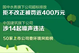 A股绿色周报｜50家上市公司暴露环境风险 国中水务旗下公司拒不改正 超标排放被罚近400万元图片