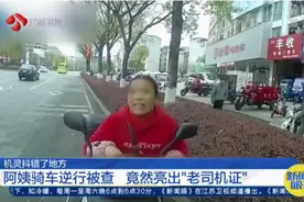 民警当场懵了！阿姨骑车逆行被查，驾照亮了：老司机资格证视频封面