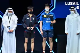乒乓球——多哈WTT挑战赛：奥恰洛夫男单夺冠图片
