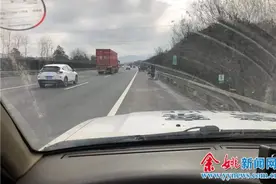 奇葩！大巴车随意甩客在余姚服务区，8人拉着行李走在高速路上图片