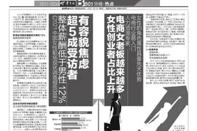 女性创业者占比上升 电商女老板越来越多 人力资源专家：电商行业易入门 女性的角色属性具备先天优势图片