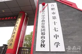 合肥市第八中学教育集团蜀山分校揭牌图片