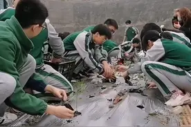 别人家的校长：前有“监督学生吃鸡蛋”，现在又给全校学生挖了个30亩的农场上劳动课视频封面