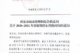 西安今晚24时停止集中供暖 这些注意事项你要知道图片